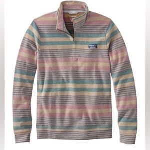 LLBean Men’s Comfort Stretch Pique Quarter Zip Pullover